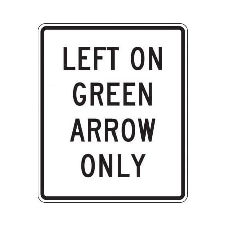 INTERSECTION SIGN LEFT ON GREEN FRR467HP
